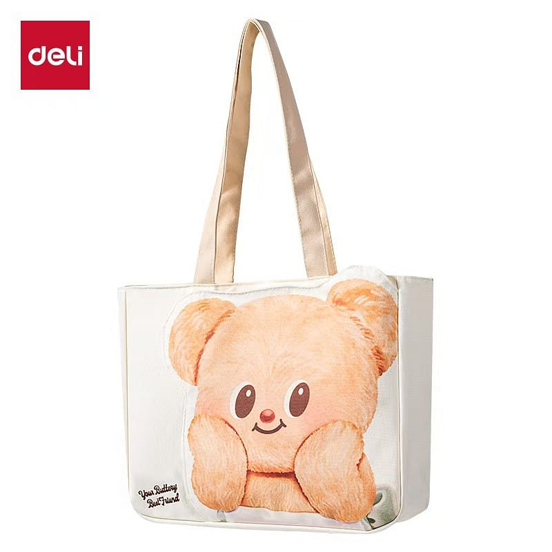 Butter Bear Co-branded Tote Bag Canvas Bag 1 count