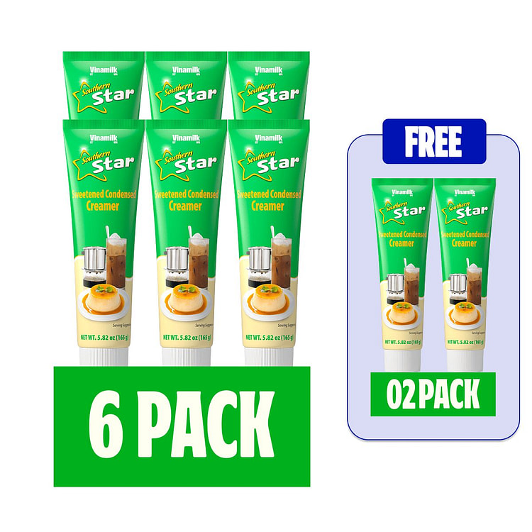 Vinamilk Condensed Creamer Tubes 5.82oz Pk6 Free 2 1 each