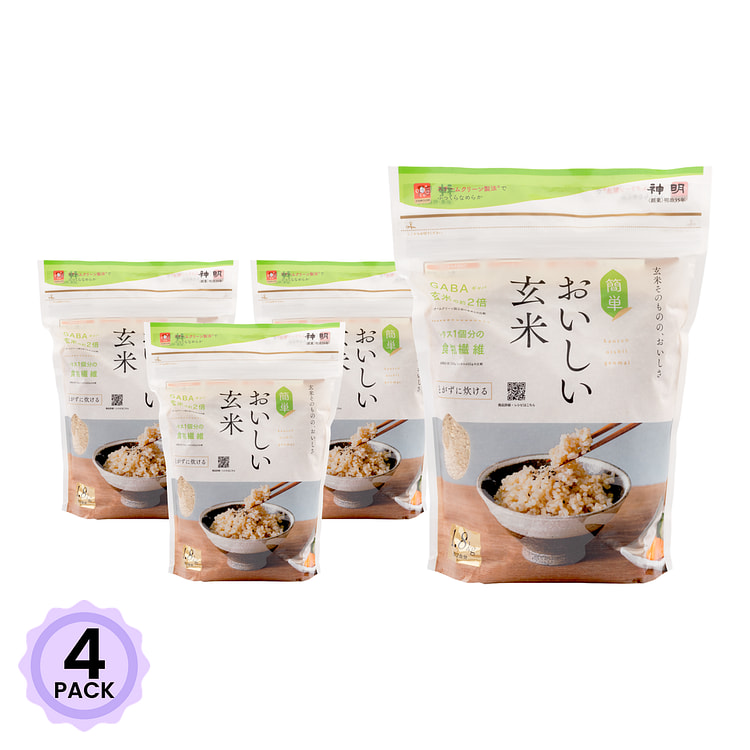 Shinmei おいしい玄米 1.8kg 1800 グラム*4 パック