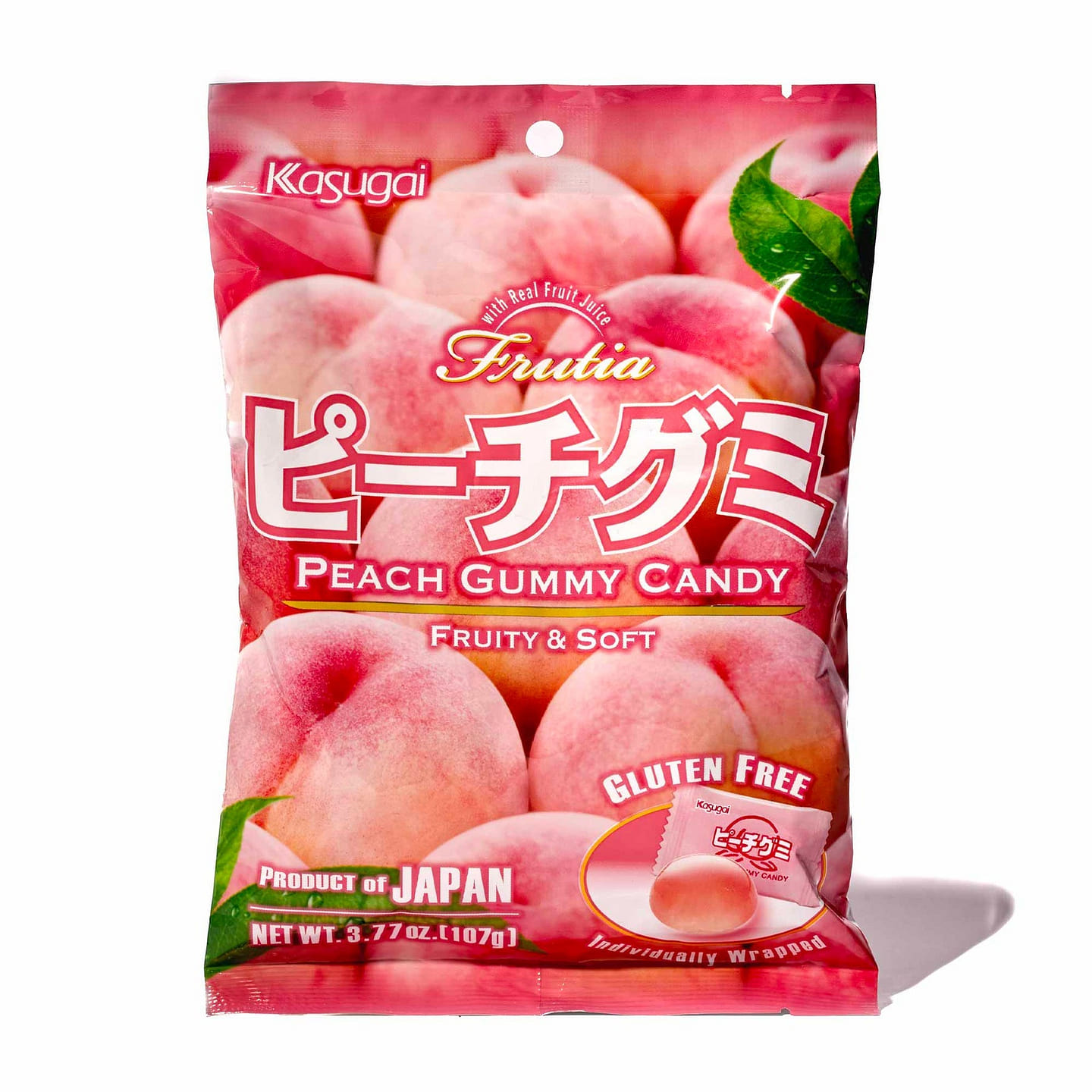 Kasugai Frutia Peach Gummy Candy 107 g