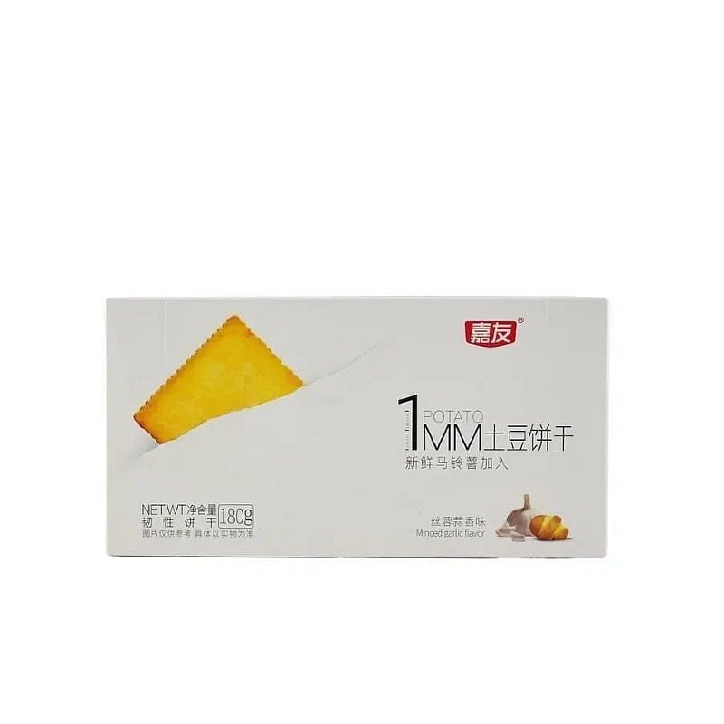 Jayoo 1mm Potato Crackers Garlic 180g 3 packs 180 g