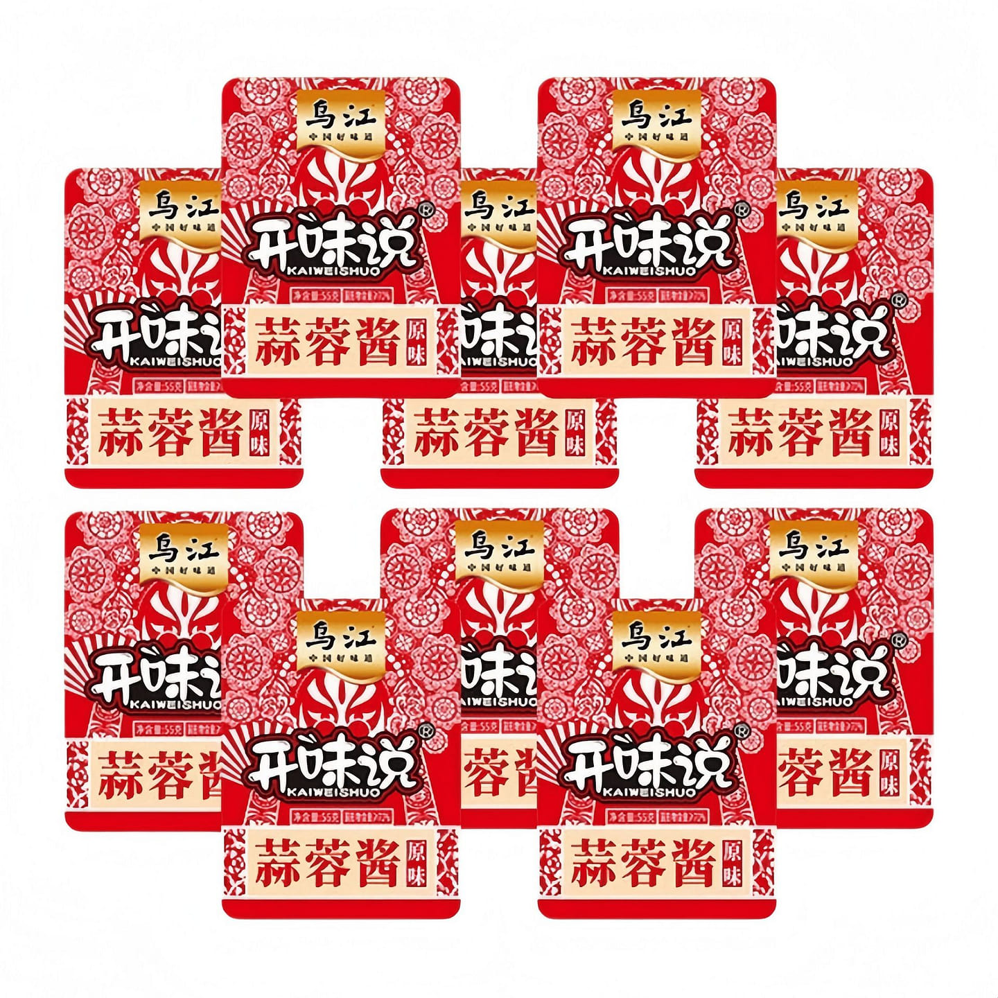 Garlic Sauce for Rice, Original Flavor 55g*10 bags 550 g