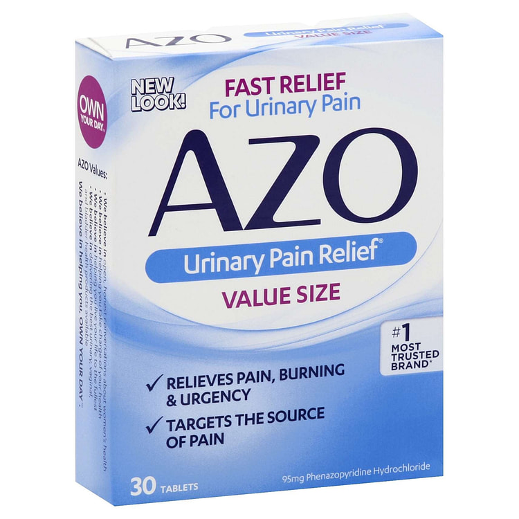 AZO 泌尿止痛片 95mg 30片大容量装 1 盒