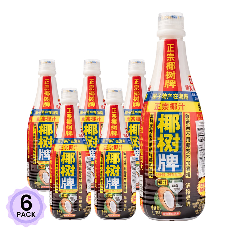 椰树牌 椰汁 1250 毫升*6 包