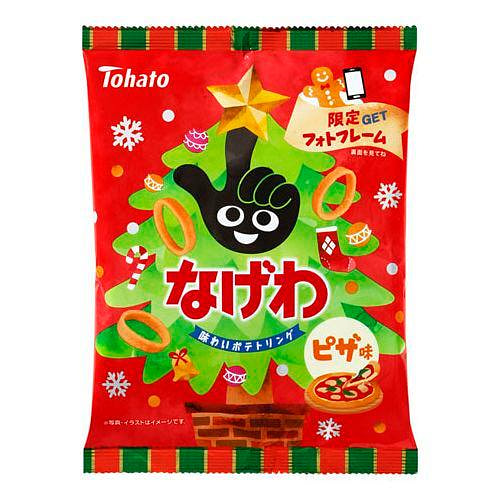 Tohato Xmas Potato Rings Pizza Flavor 52g 1 each