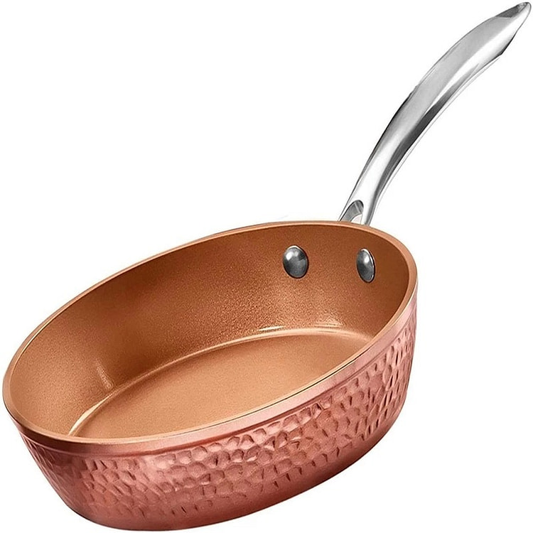 Steel Hammered Copper 9.5" Nonstick Fry Pan, Oven 1 each