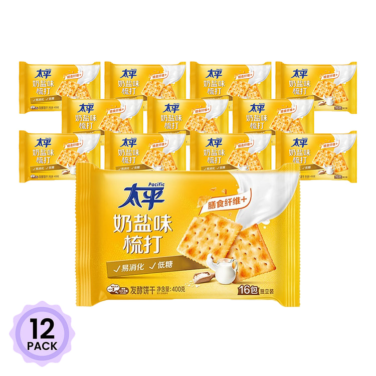 Pacific 소다 크래커 밀크솔트 맛 400 그램*12 팩