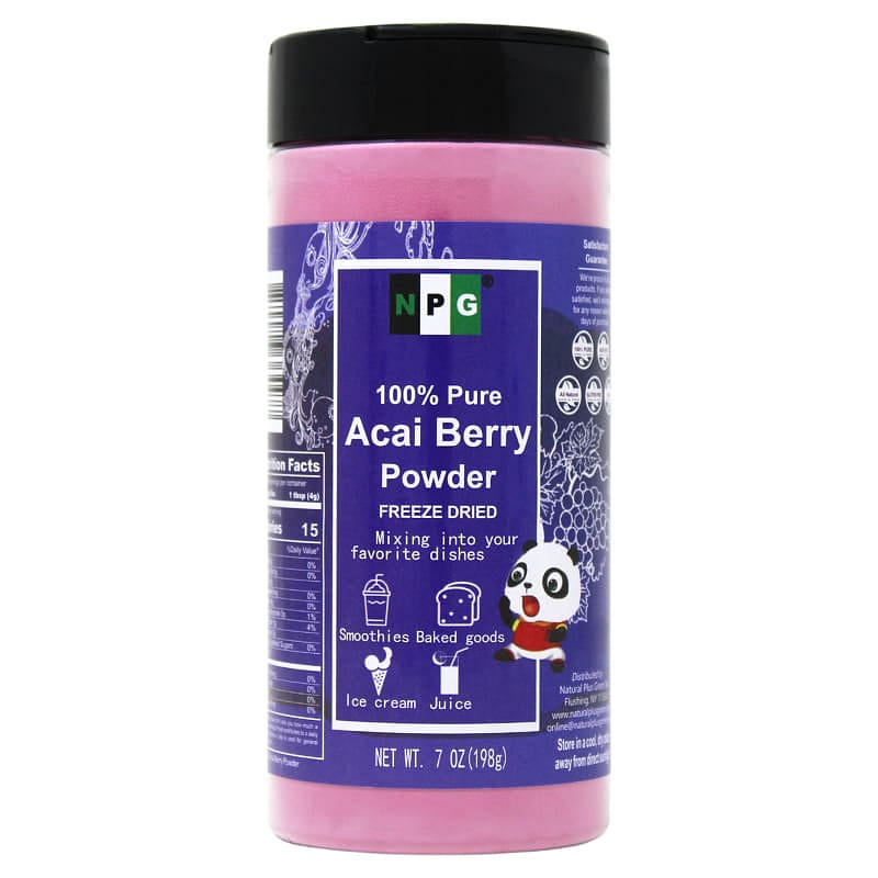 NPG Acai Berry Powder 198g, Freeze Dried 100% Pure 7 oz