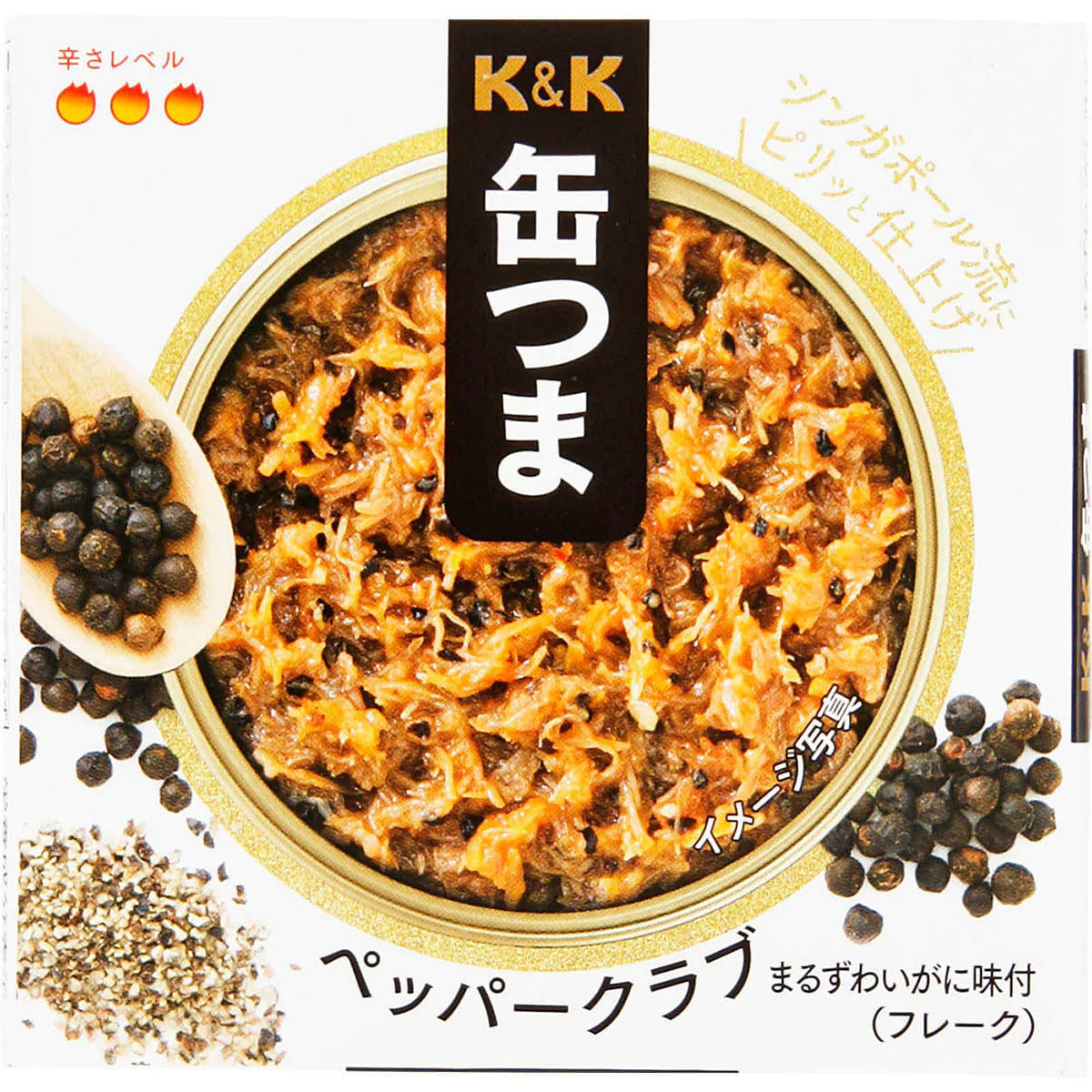 Canned Food Crab Pepper KANTSUMA Spicy Flake Sauce Preserved Snack Japanese 70g 1 can 1 each