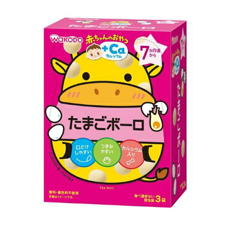 WAKODO Teething snacks for 7-month-old 15gx3 bags 1 each