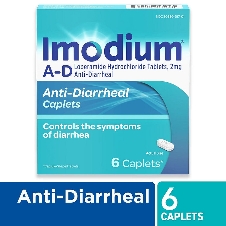Imodium A-D Loperamide HCl 2mg Anti-Diarrheal Tabl 1 box