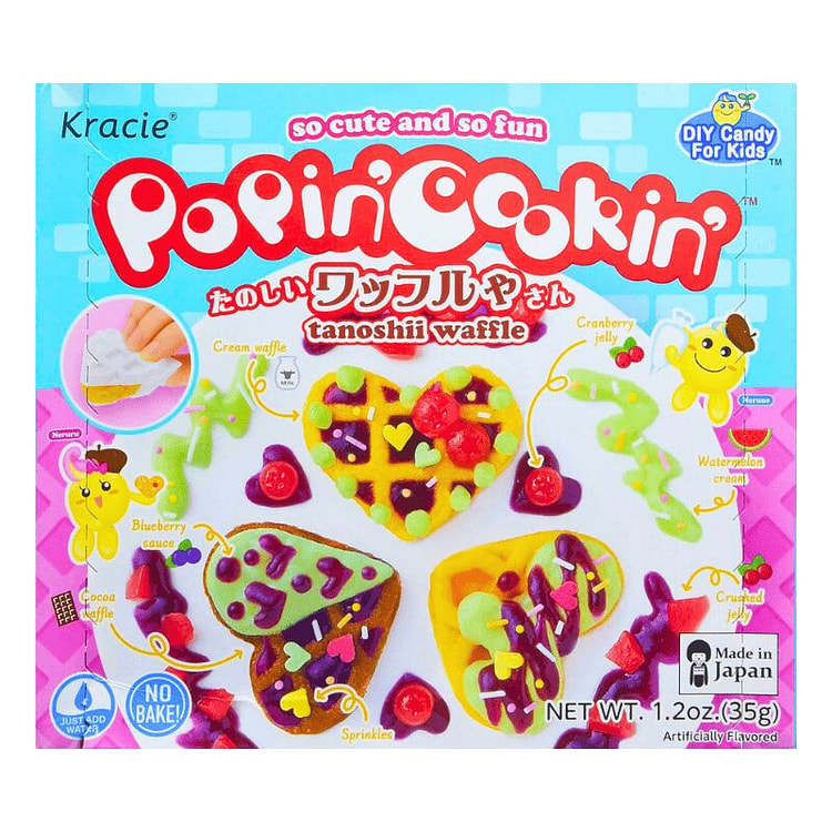 KRACIE Popin' Cookin'Japanese DIY Candy Waffle Kit
