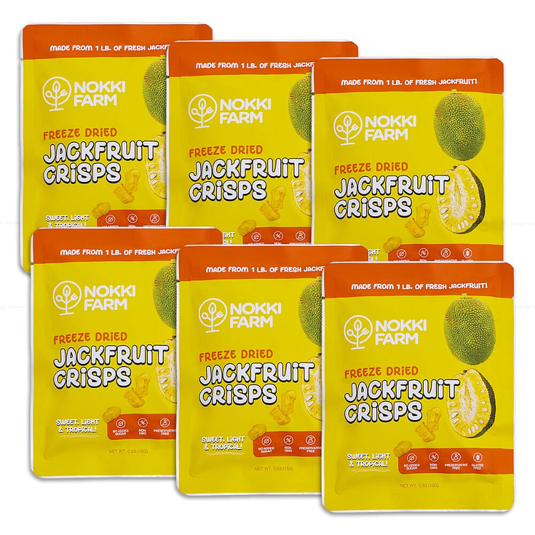 Freeze-dried Jackfruit snack size 15g (Pack of 6) 75 g