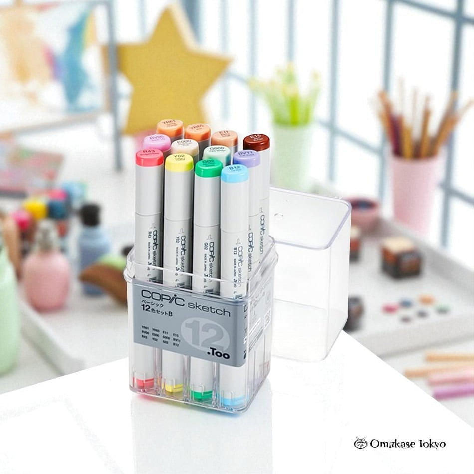 Copic Sketch Basic Set B -12 Colors 168 g