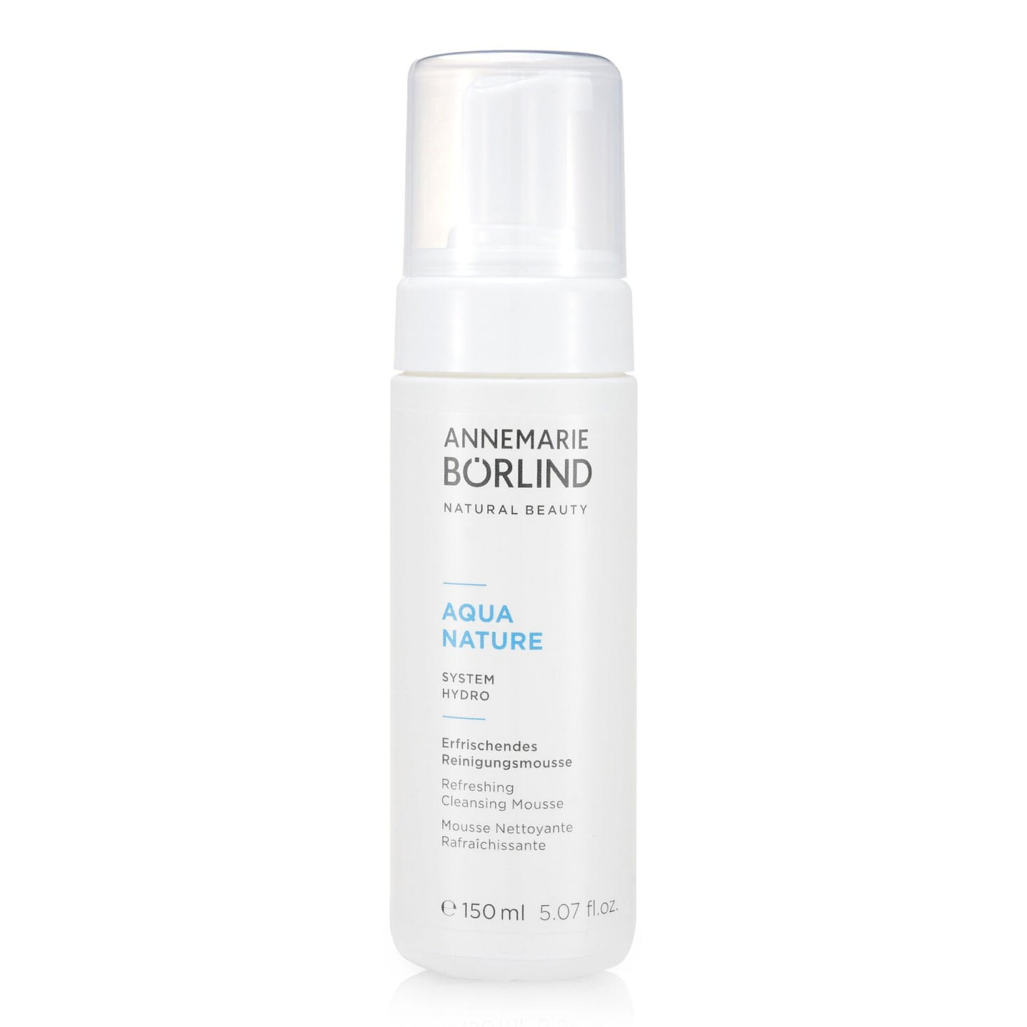 Annemarie Borlind Aquanature System Hydro Refreshing Cleansing Mousse – Suitable for dehydrated skin 150 ml