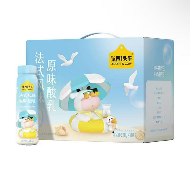 认养一头牛 法式风味原味酸奶 230g*10瓶 2300 克