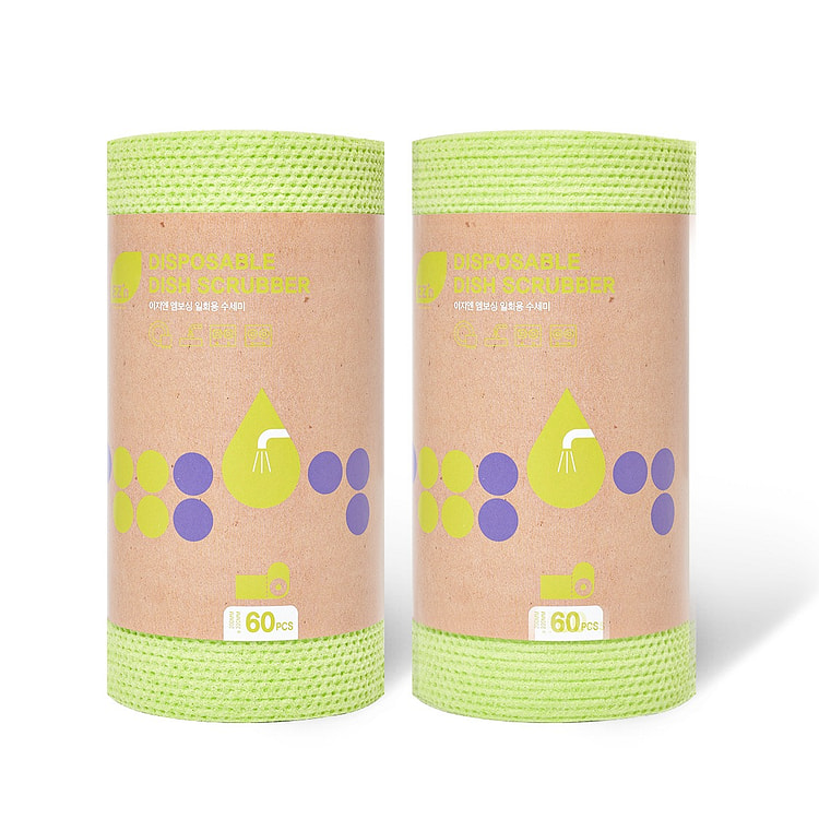 [EZ'n] 一次性洗碗刷 - 青柠色