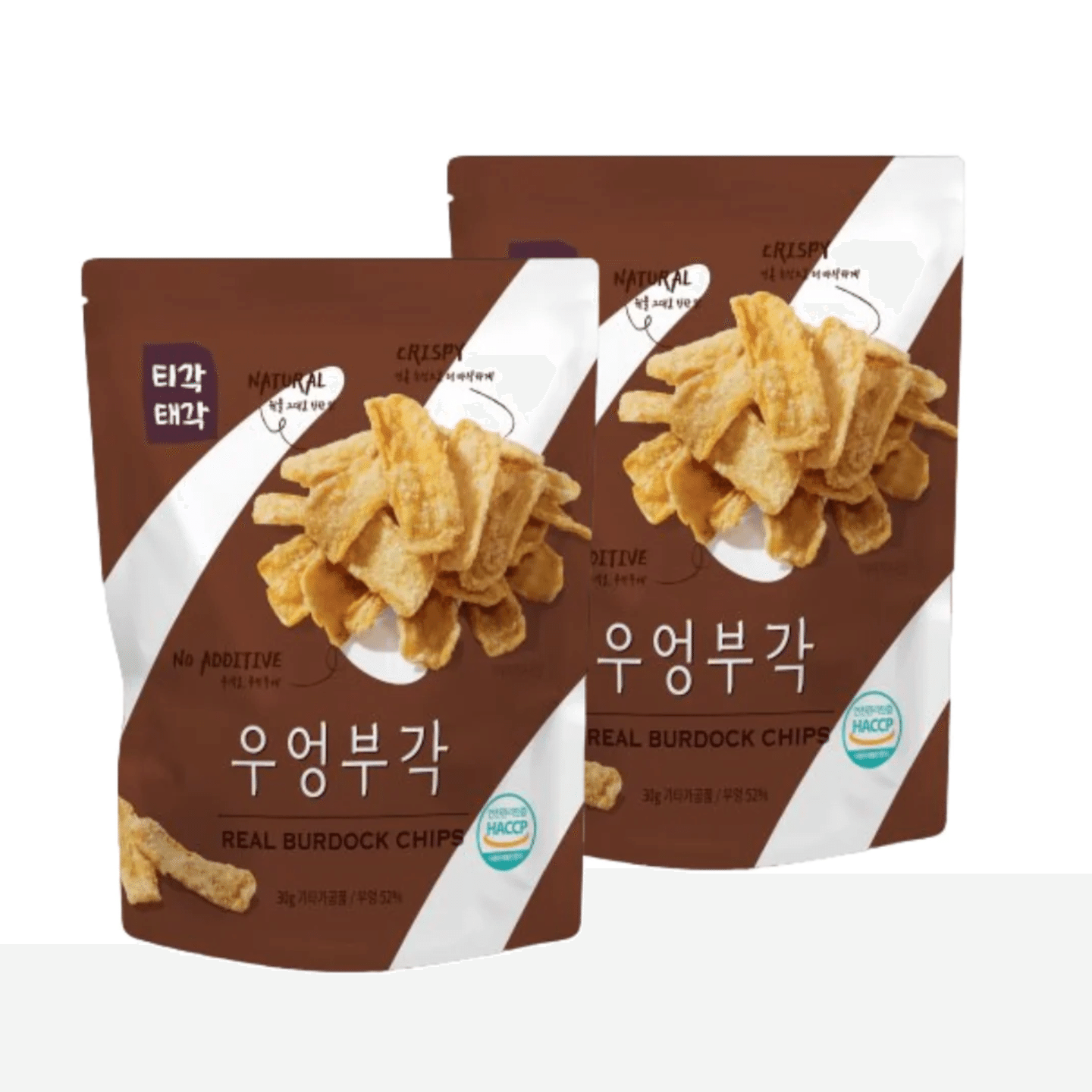 TIGAKTEGAK Real Burdock Chips – Pack of 2 / 30 g