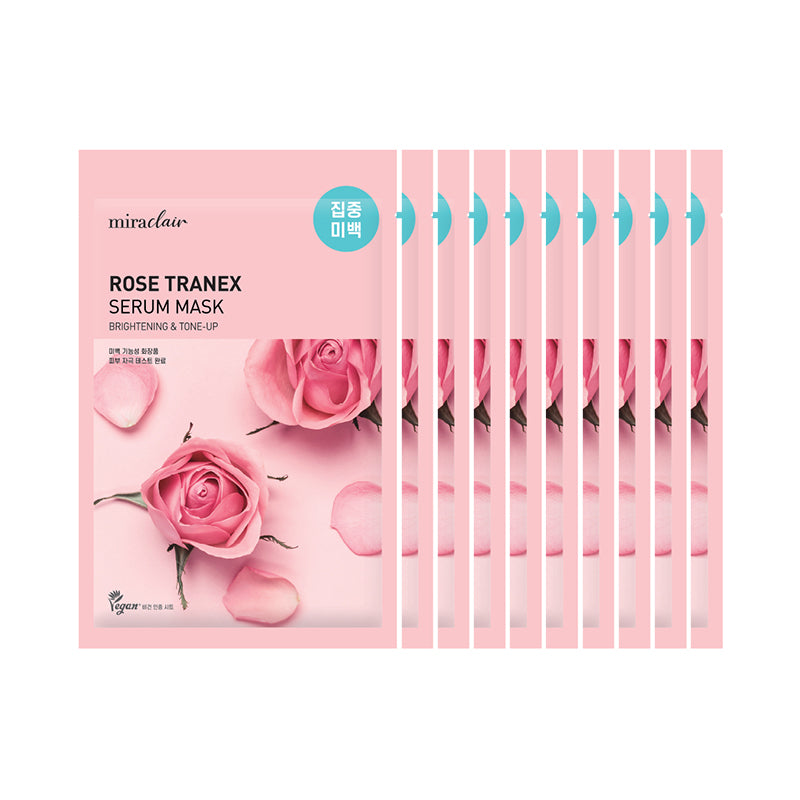 Mraclaiir Rose Tranex Serum Mask 10 Pack 1 phần