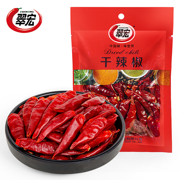 翠宏干辣椒特产干粗辣椒段烧炒冒菜海椒节50g*1袋