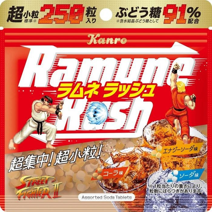 Kanro Ramune Rush Assorted Soda Tablets 50g (Best before 01/31/2025)