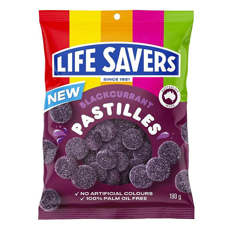 Life Savers Blackcurrant Pastilles 180 g 1 each