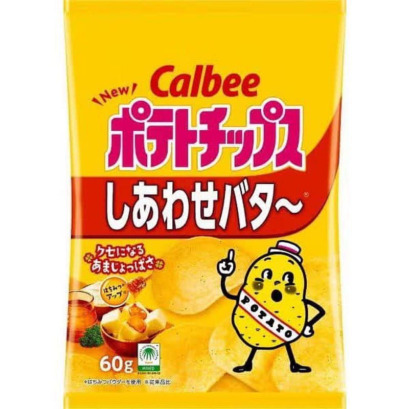 Calbee Potato Chips Happy Butter 60g 1 each