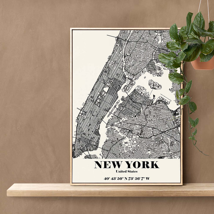 New York City NY 24" x 36" / Gold