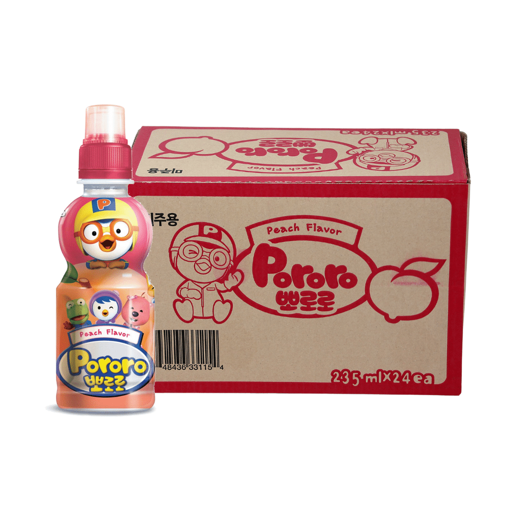 Get Paldo Fun & Yum Pororo Kids Peach Flavor Drink 7.95 oz pack of