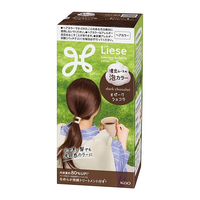 Kao Liese Dark Chocolate Hair Dye 115ml 1 box