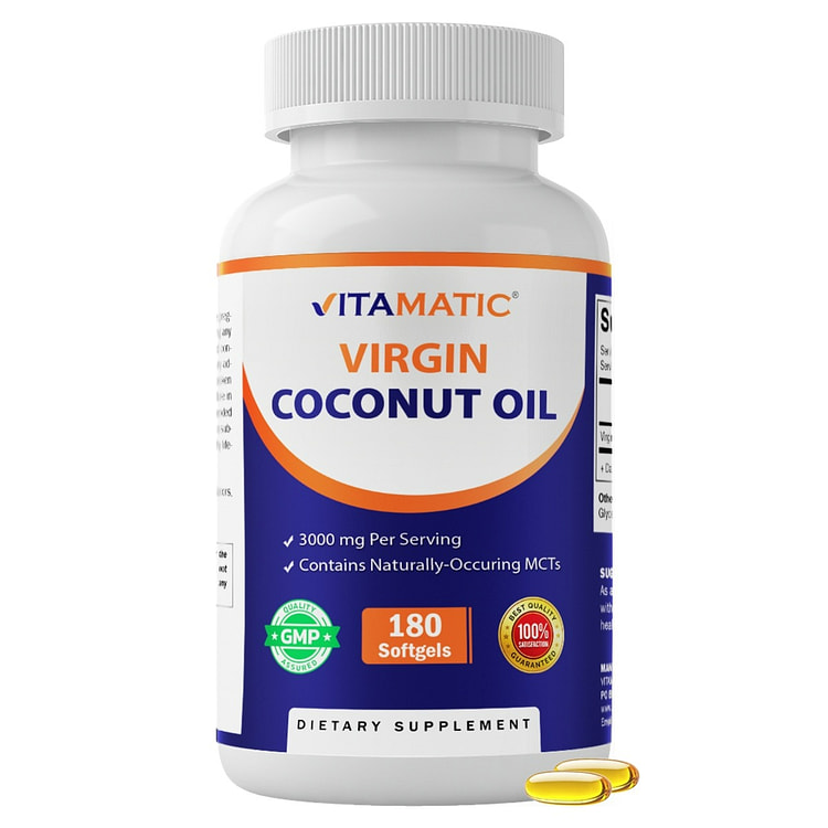Virgin Coconut Oil 3000 mg | 180 Softgels