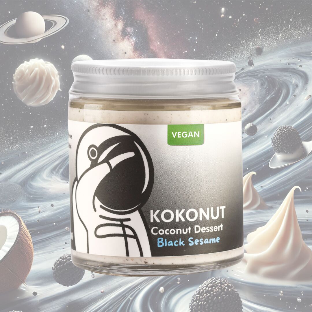 KOKONUT Coconut Dessert Black Sesame Flavor 6oz 6 oz