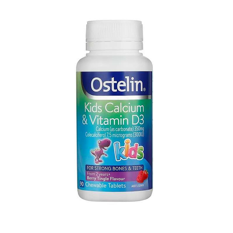 【特价】【精品推荐】Ostelin Kids维生素D+钙儿童咀嚼片90粒