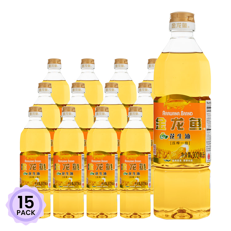 金龙鱼 特香花生油 900 毫升*15 包