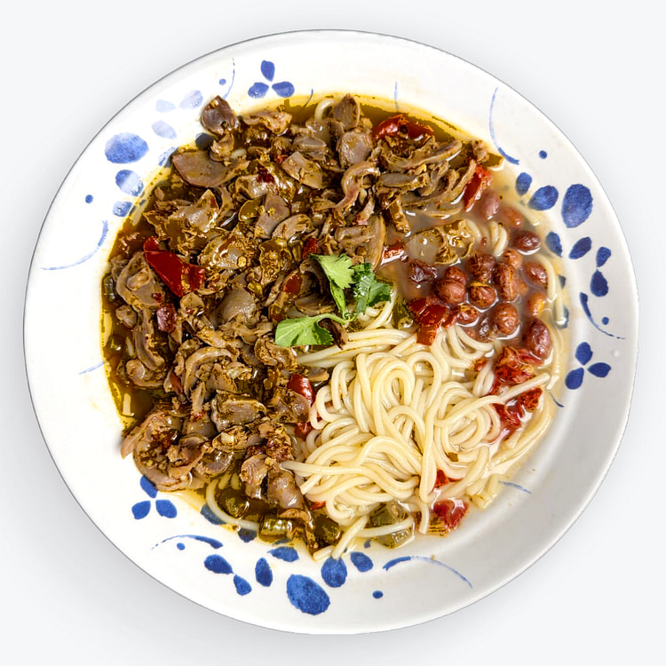 酸辣鸡杂汤粉（圆粉）