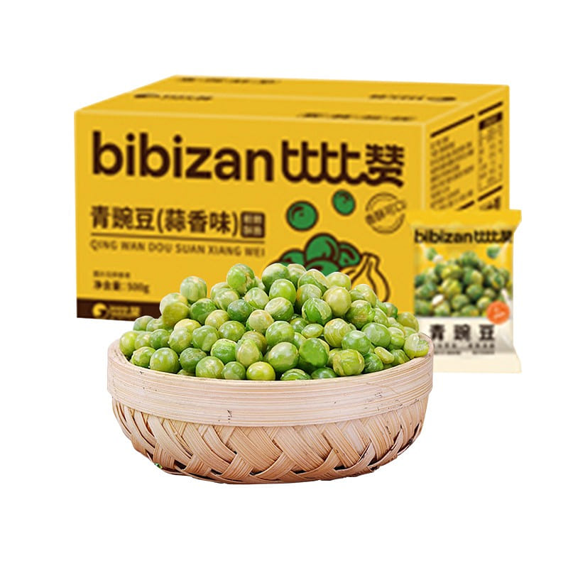 Garlic Flavor Green Peas Snack 50 Packs/500g Dormitory Pack 500 g