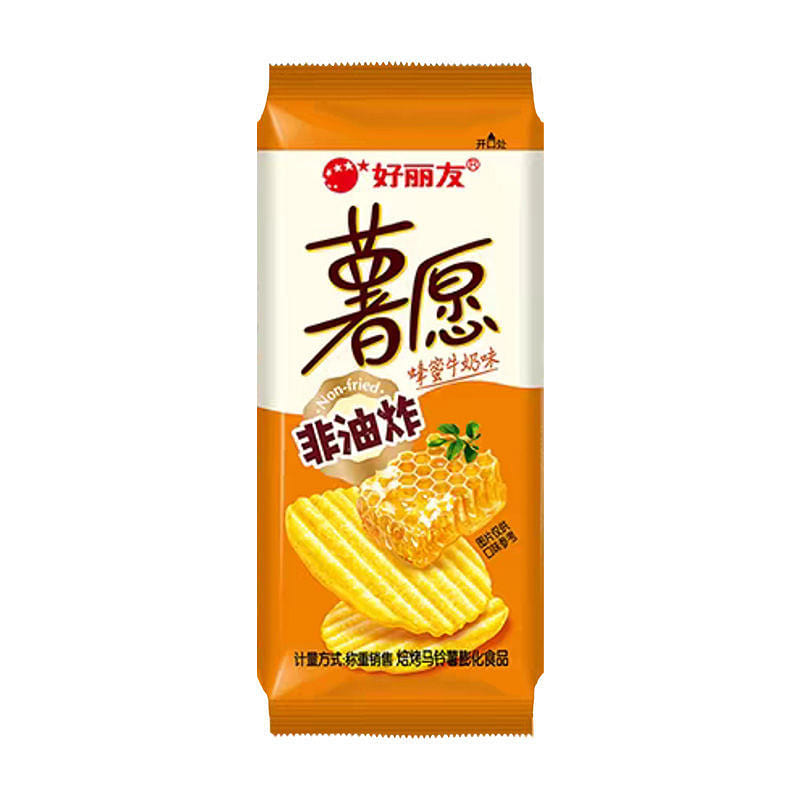 Potato chips, honey milk, 4 packs 4 pack