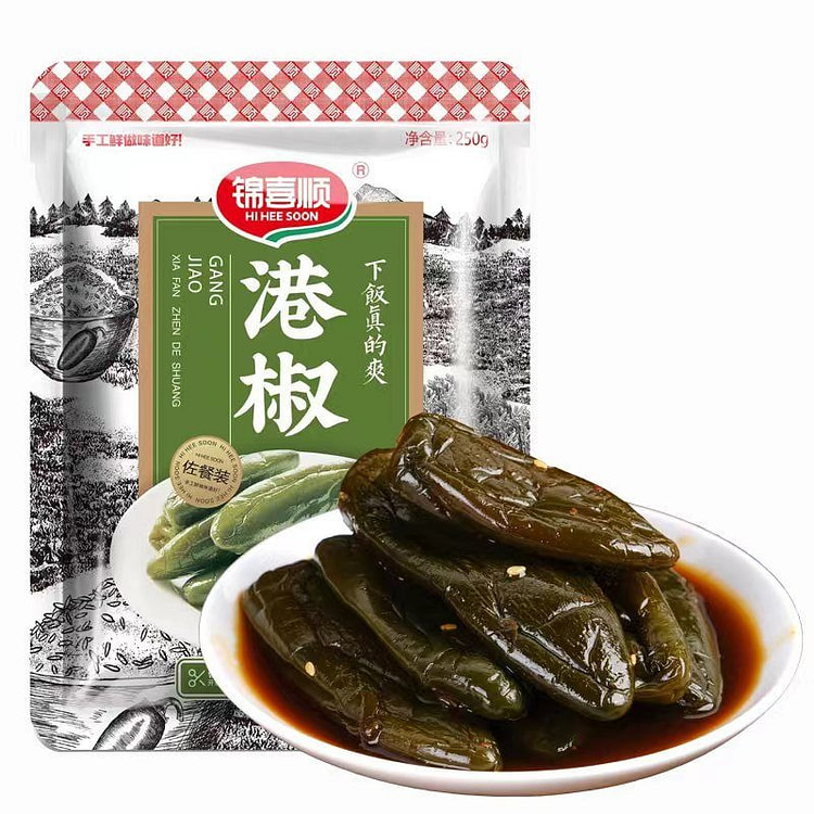 锦喜顺 油焖港椒 500g 500 克