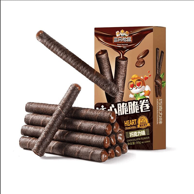 Zhuxin Crispy Roll Chocolate Flavor 50g*3 boxes 150 g