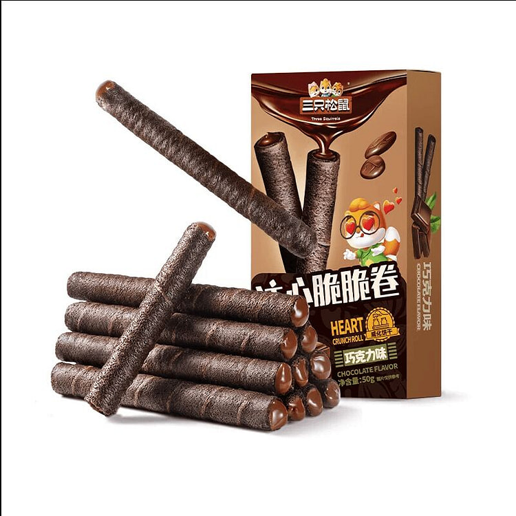 Zhuxin Crispy Roll Chocolate Flavor 50g*3 boxes 150 g