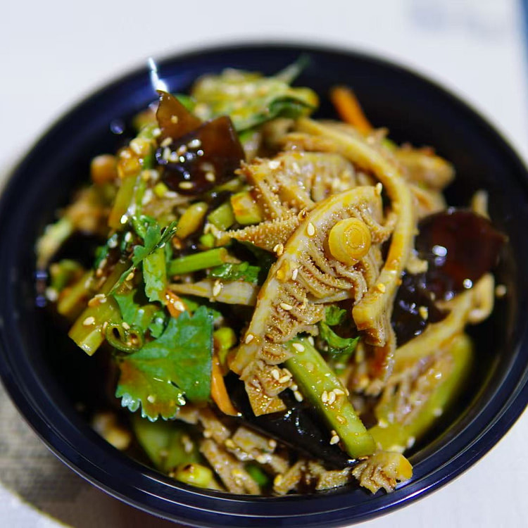 红油贡菜毛肚