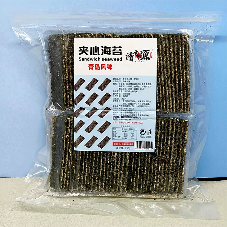 青岛海苔夹心脆芝麻250g*袋 250 克