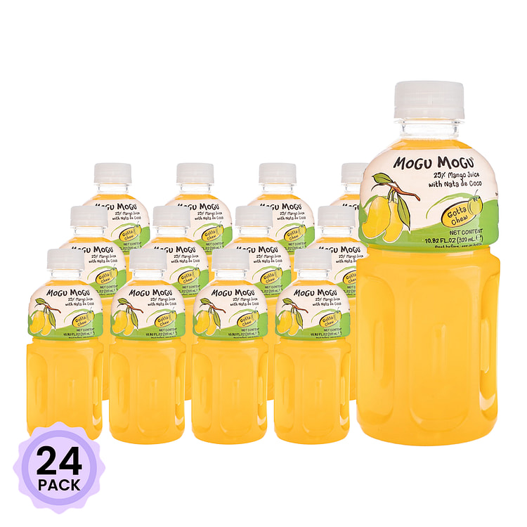 Mogu Mogu 芒果汁 10.82 盎司*24 包