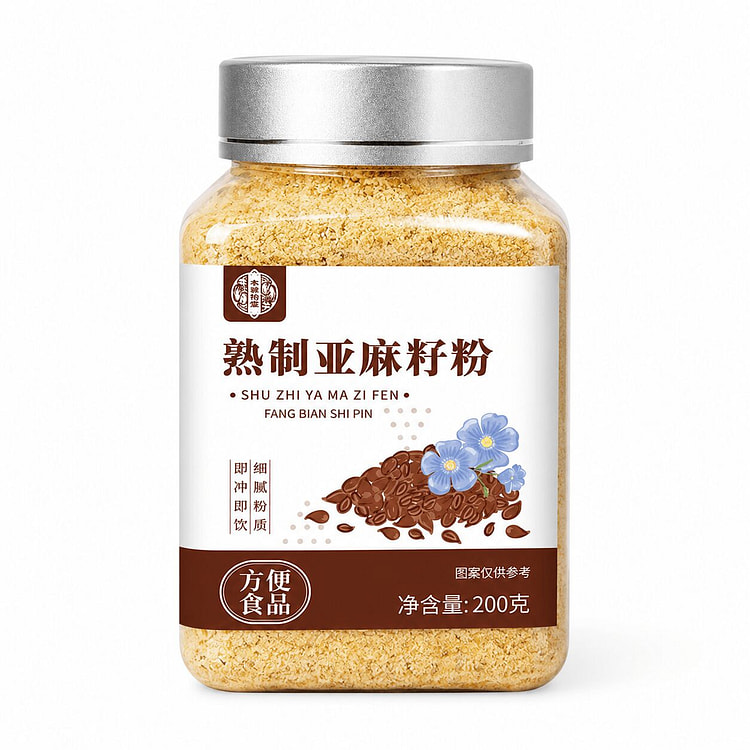 本草怡堂 熟制亚麻籽粉 代餐早餐营养低温烘200g 1 盒