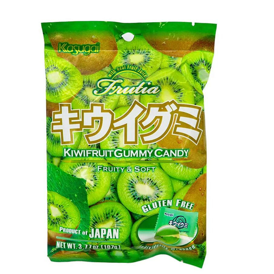 Kasugai Japanese Gummy Kiwi Flavor 3.77 オンス