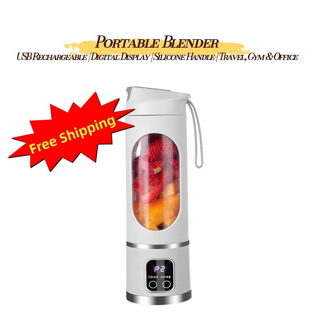 450ml Portable Blender 12-Blade Smoothie Maker 1 bottle