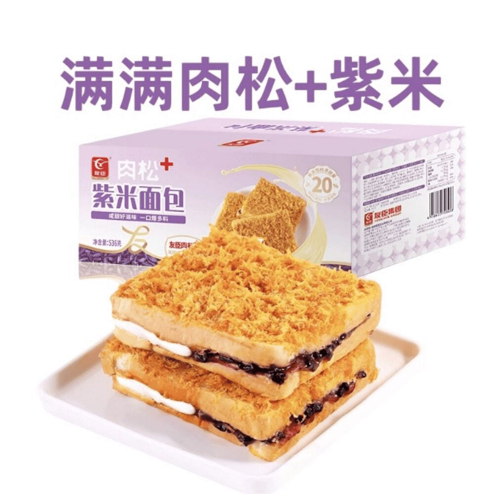 YOUCHEN Purple Rice Bread Original Flavor 50g*10 500 g