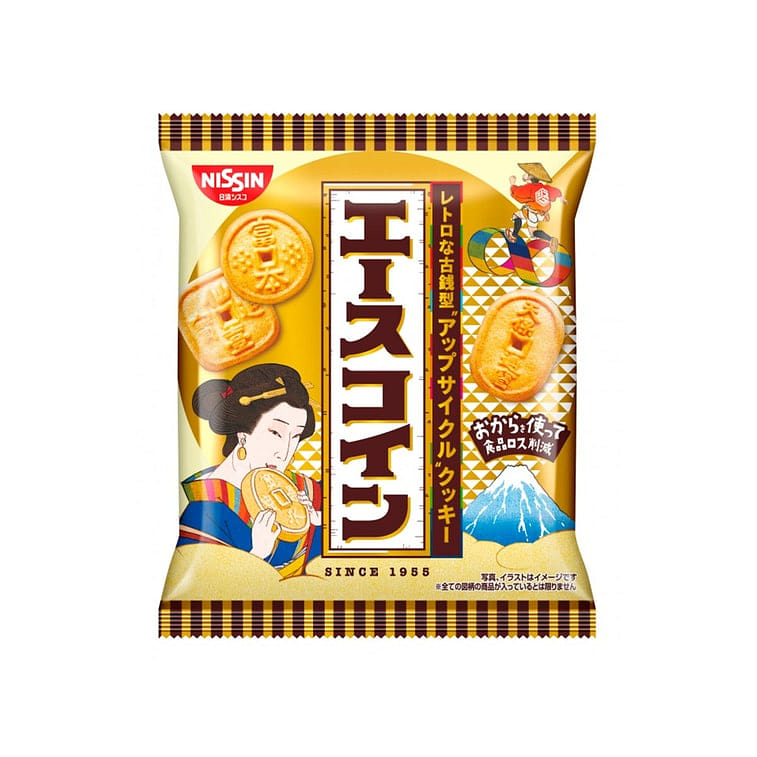 NISSIN Japanese Coin Biscuits 80g 1 each