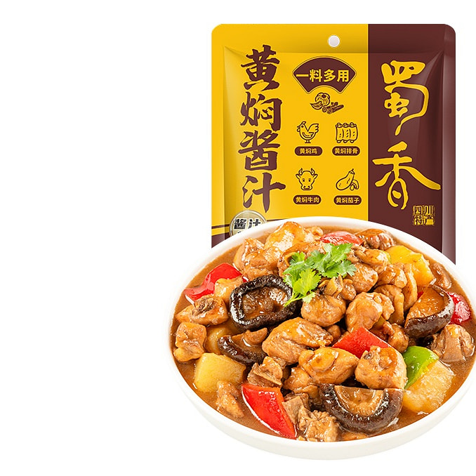 蜀香 黄焖鸡米饭黄焖酱汁酱料黄焖牛肉料理包120g*1袋