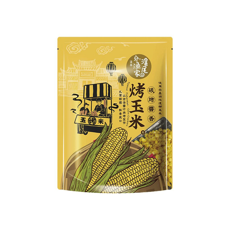 台湾【小孩都爱】滬尾漁家烤玉米-醬香風味 70 克